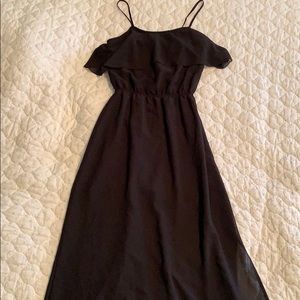 Black maxi dress